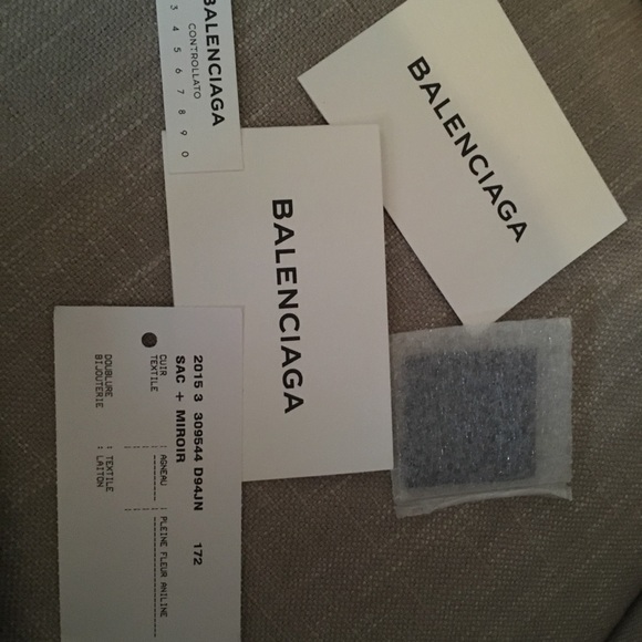 Balenciaga Mini City Giant  Dark Blue/Silver - Picture 6 of 8